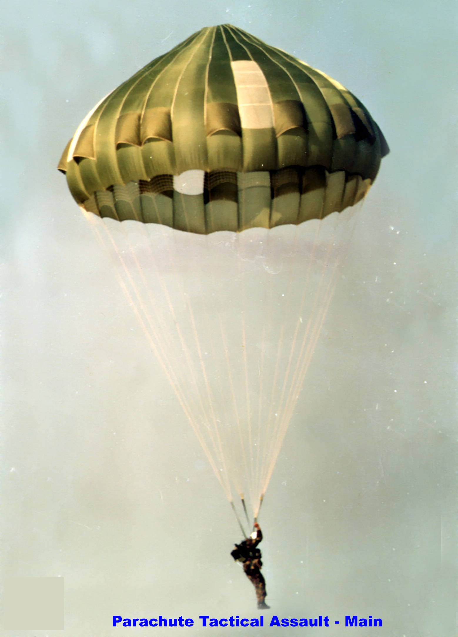 Man Carrying Parachutes