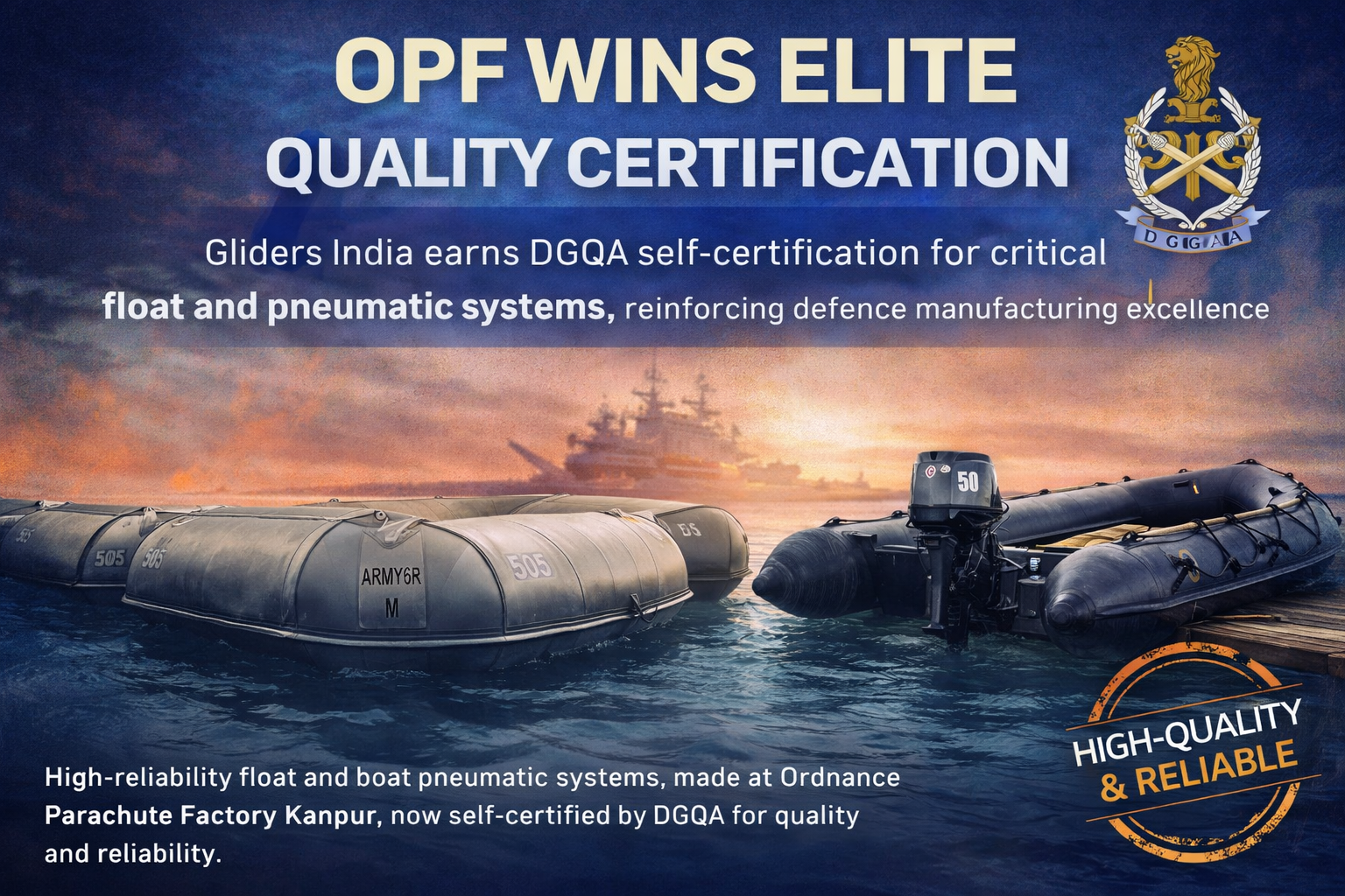 OPF Wins Elite Quality Certification