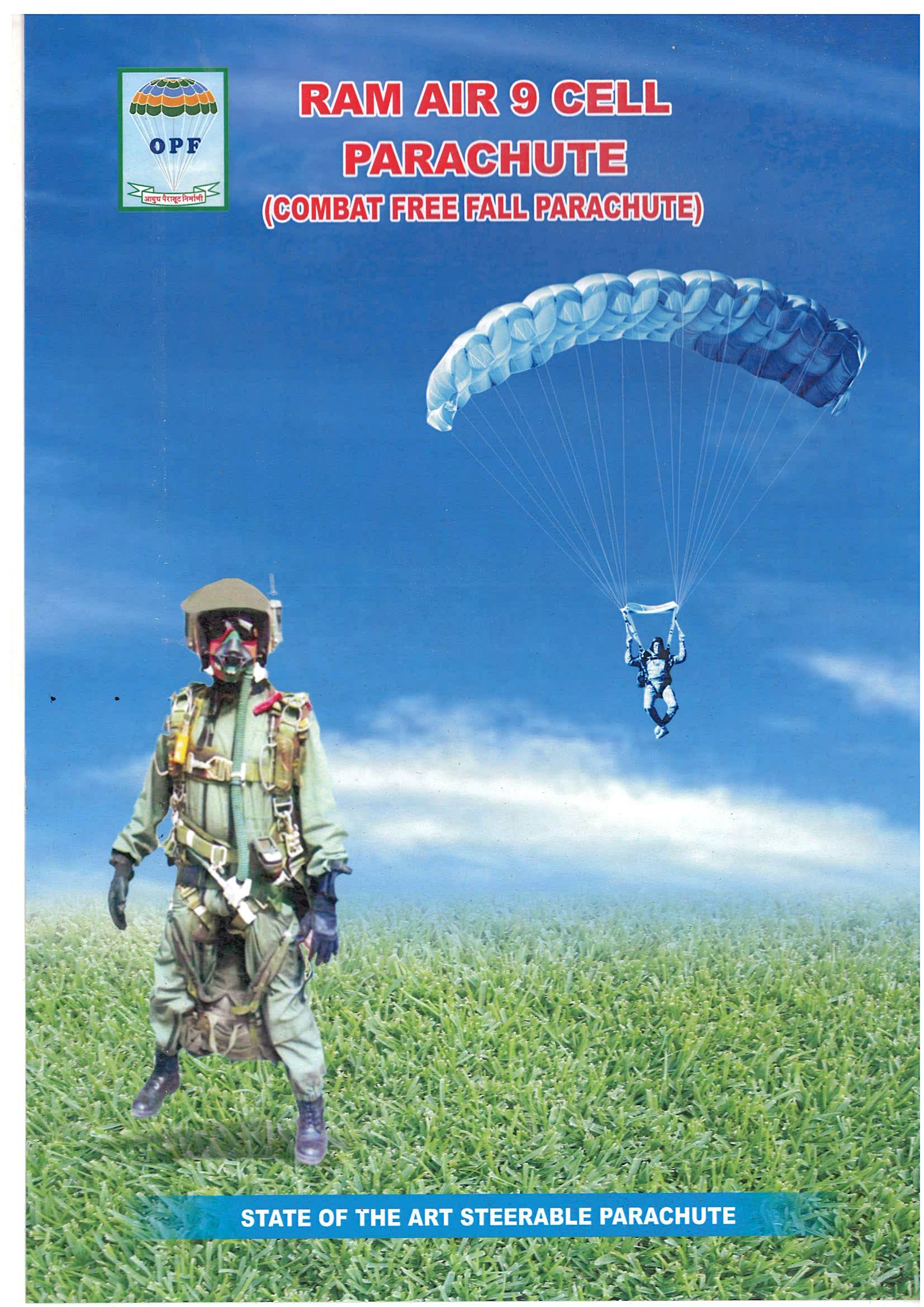 Combat Free Fall Parachute RAM AIR 9 Cell